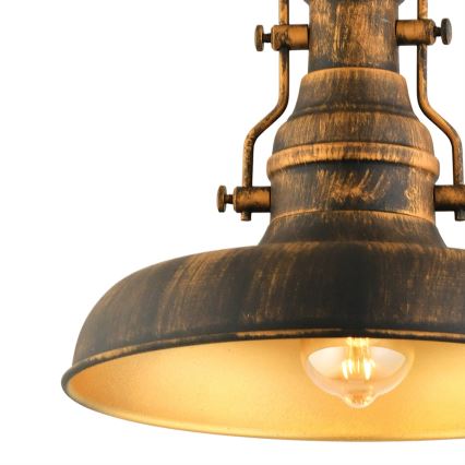 Hängeleuchte an Kette 1xE27/40W/230V bronzen