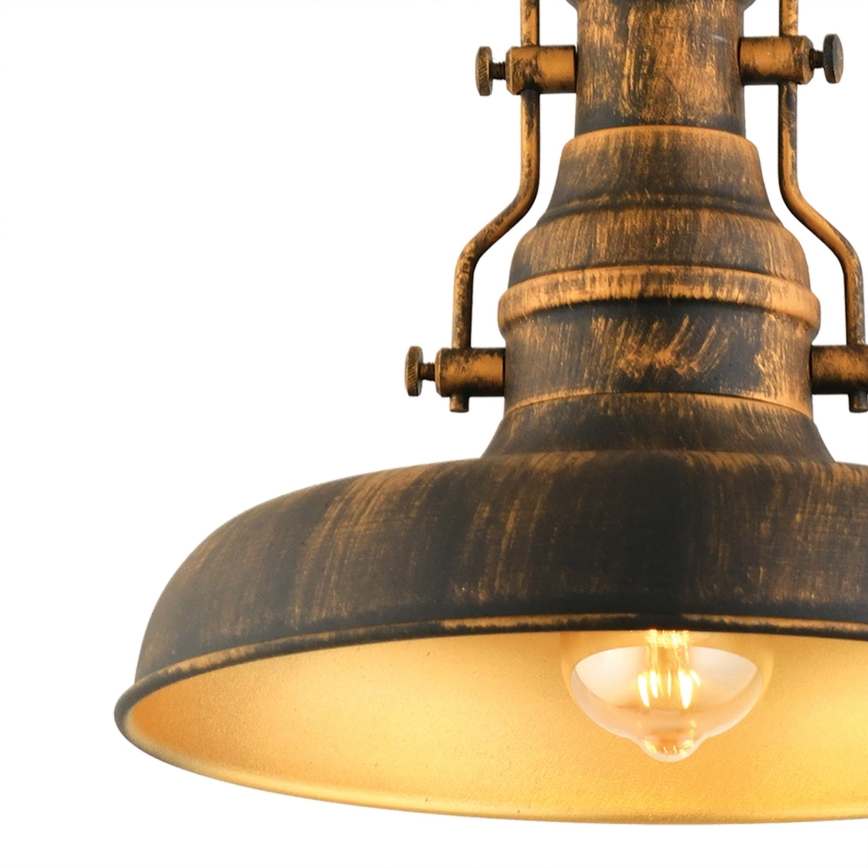 Hängeleuchte an Kette 1xE27/40W/230V bronzen