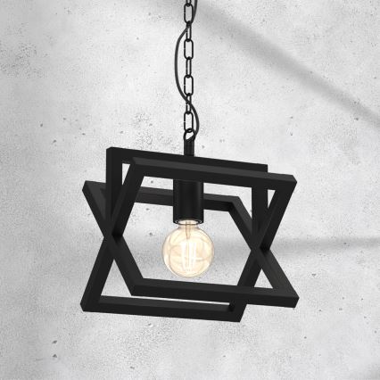 Hängeleuchte an Kette ARNOLD 1xE27/60W/230V schwarz