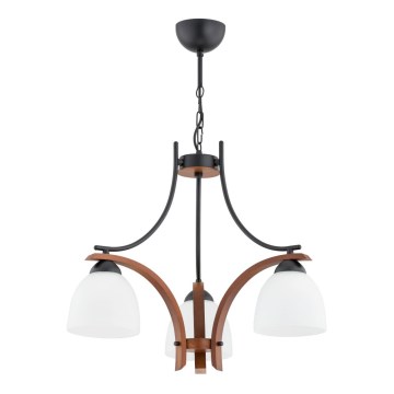 Hängeleuchte an Kette BAFIA 3xE27/15W/230V braun