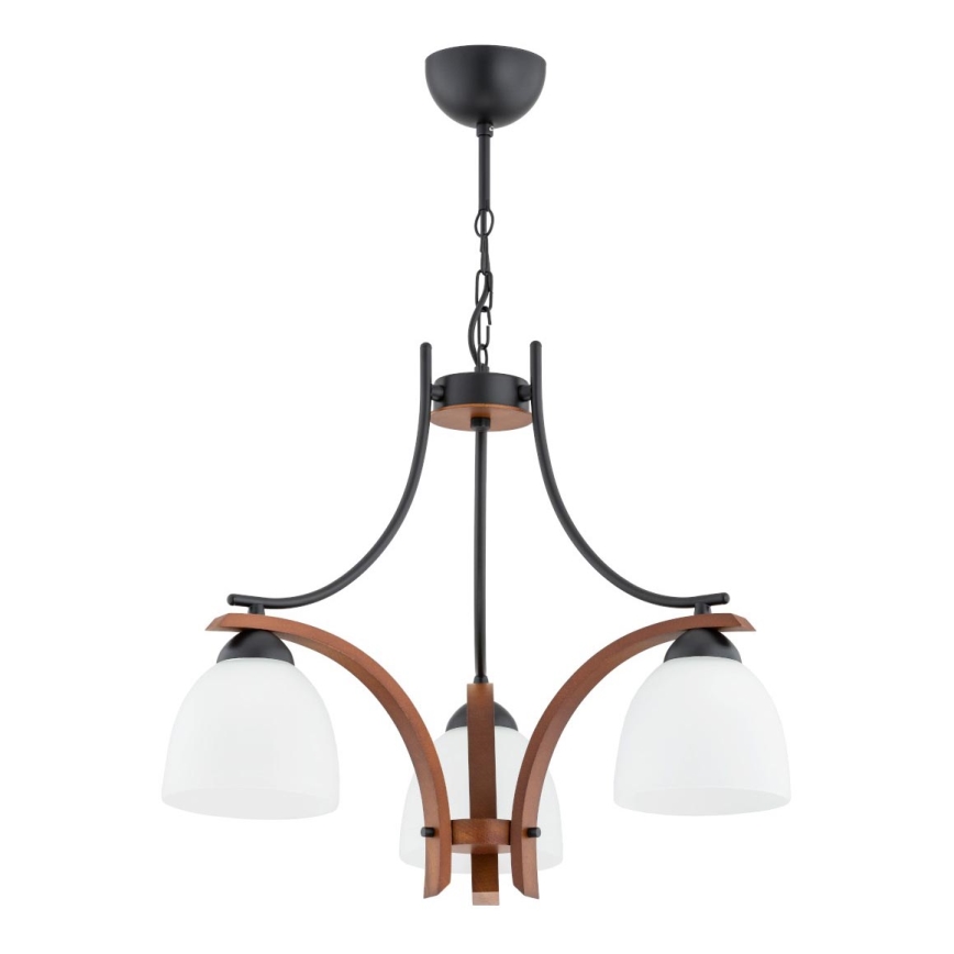 Hängeleuchte an Kette BAFIA 3xE27/15W/230V braun