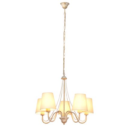 Hängeleuchte an Kette MALBO 5xE27/15W/230V beige