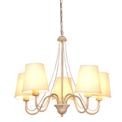 Hängeleuchte an Kette MALBO 5xE27/15W/230V beige