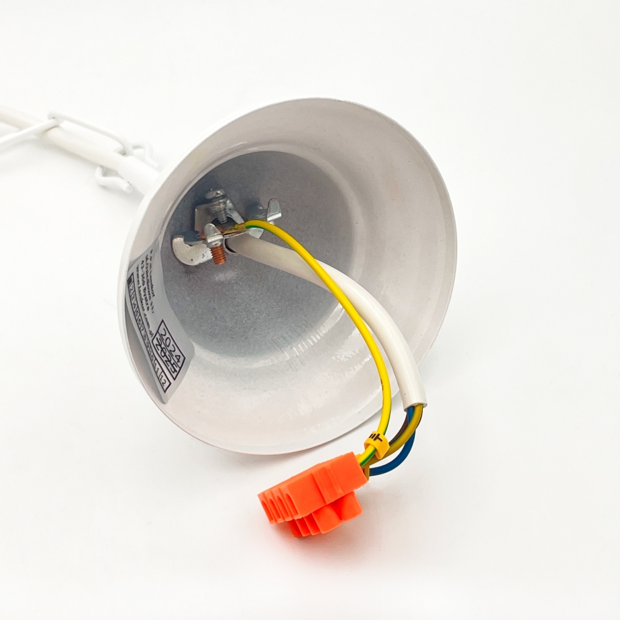 Hängeleuchte an Kette RETRO 5xE27/60W/230V weiß/bunt