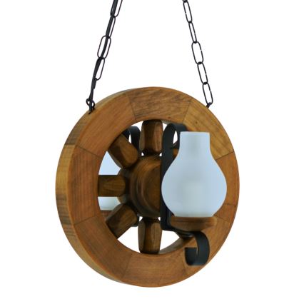 Hängeleuchte an Kette ROATA 2xE14/40W/230V Buche - FSC-zertifiziert