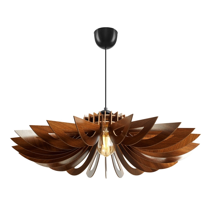 Hängeleuchte an Schnur 1xE27/60W/230V braun d 68 cm