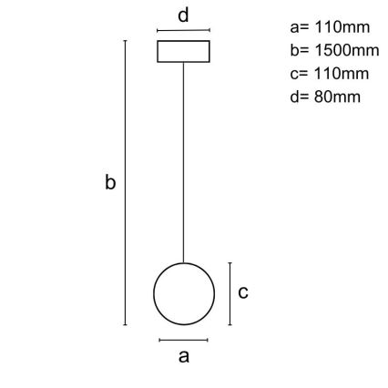 Hängeleuchte an Schnur 1xGU10/10W/230V Esche/Massivholz braun