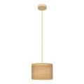 Hängeleuchte an Schnur ALBA 1xE27/15W/230V d 20 cm braun