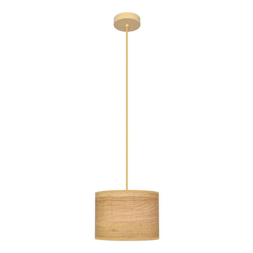 Hängeleuchte an Schnur ALBA 1xE27/15W/230V d 20 cm braun