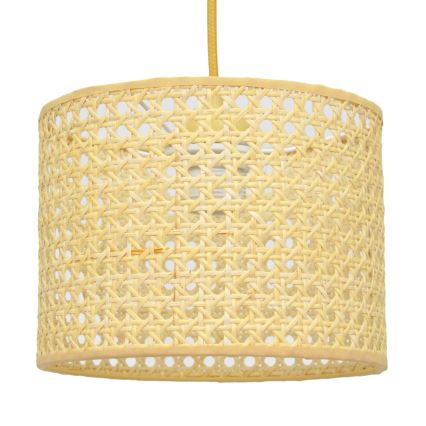 Hängeleuchte an Schnur ALBA 1xE27/15W/230V d 20 cm Rattan