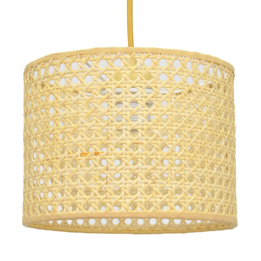 Hängeleuchte an Schnur ALBA 1xE27/15W/230V d 20 cm Rattan