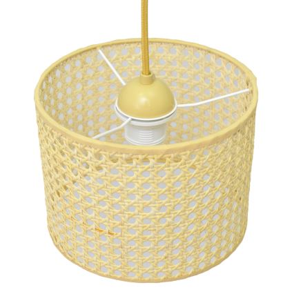 Hängeleuchte an Schnur ALBA 1xE27/15W/230V d 20 cm Rattan