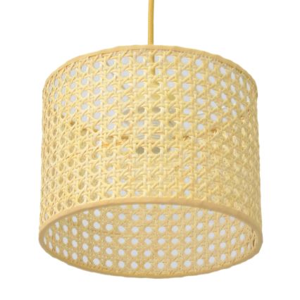 Hängeleuchte an Schnur ALBA 1xE27/15W/230V d 20 cm Rattan