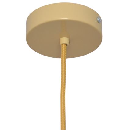 Hängeleuchte an Schnur ALBA 1xE27/15W/230V d 20 cm Rattan