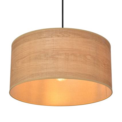 Hängeleuchte an Schnur ALBA 1xE27/15W/230V d 40 cm braun/schwarz