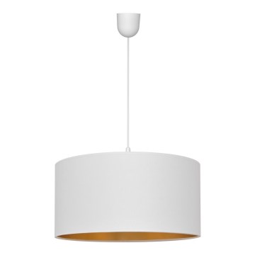 Hängeleuchte an Schnur ALBA 1xE27/15W/230V d. 40 cm weiß/golden