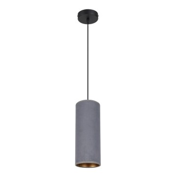 Hängeleuchte an Schnur AVALO 1xE27/60W/230V grau