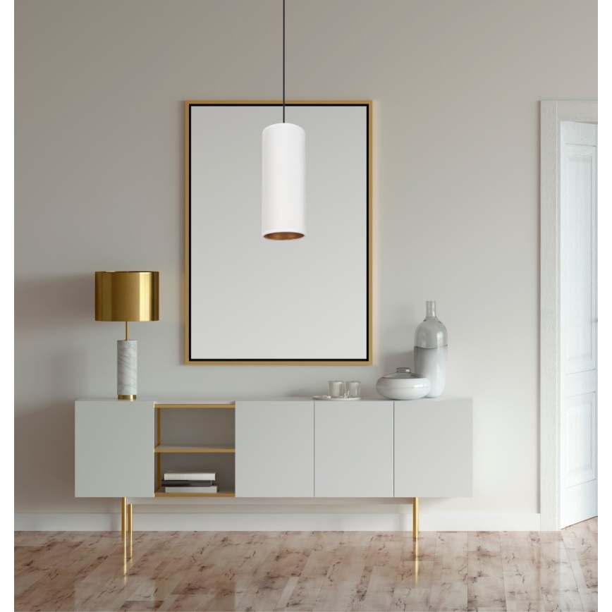 Hängeleuchte an Schnur AVALO 1xE27/60W/230V weiß
