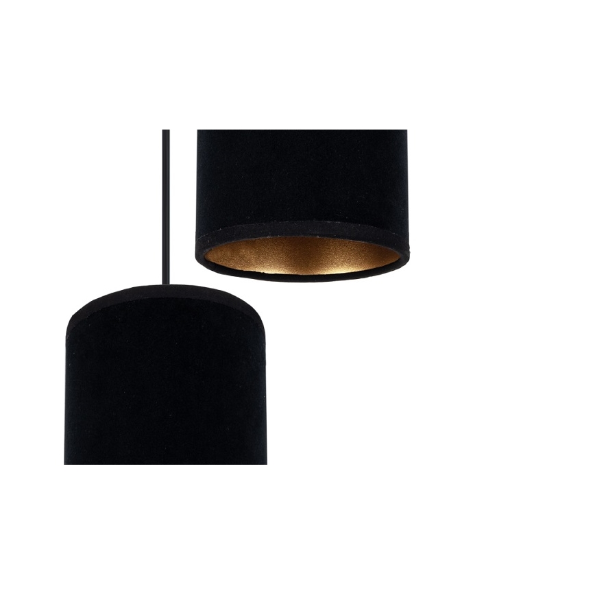 Hängeleuchte an Schnur AVALO 3xE27/60W/230V d 35 cm schwarz