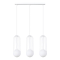 Hängeleuchte an Schnur BRINA 3xG9/8W/230V weiß