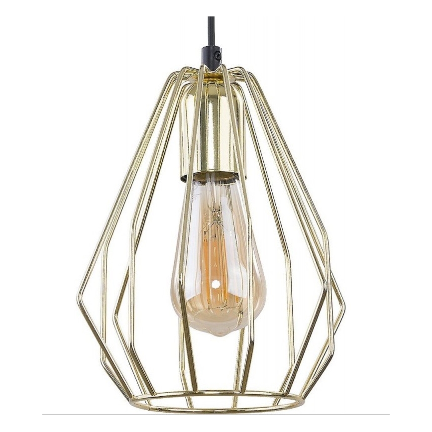 Hängeleuchte an Schnur BRYLANT 1xE27/60W/230V golden