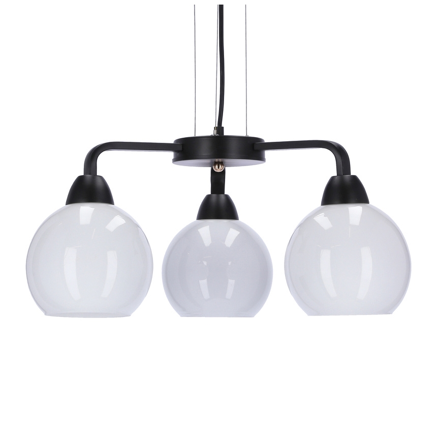 Hängeleuchte an Schnur CALDERA 3xE27/60W/230V schwarz