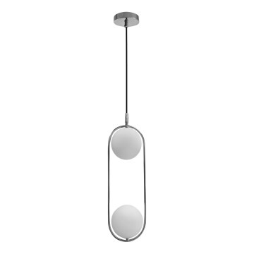Hängeleuchte an Schnur CORDEL 2xG9/28W/230V glänzendes Chrom