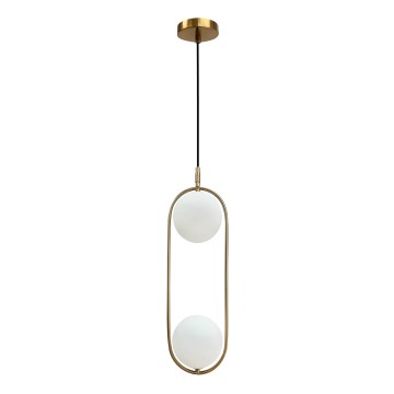 Hängeleuchte an Schnur CORDEL 2xG9/28W/230V golden