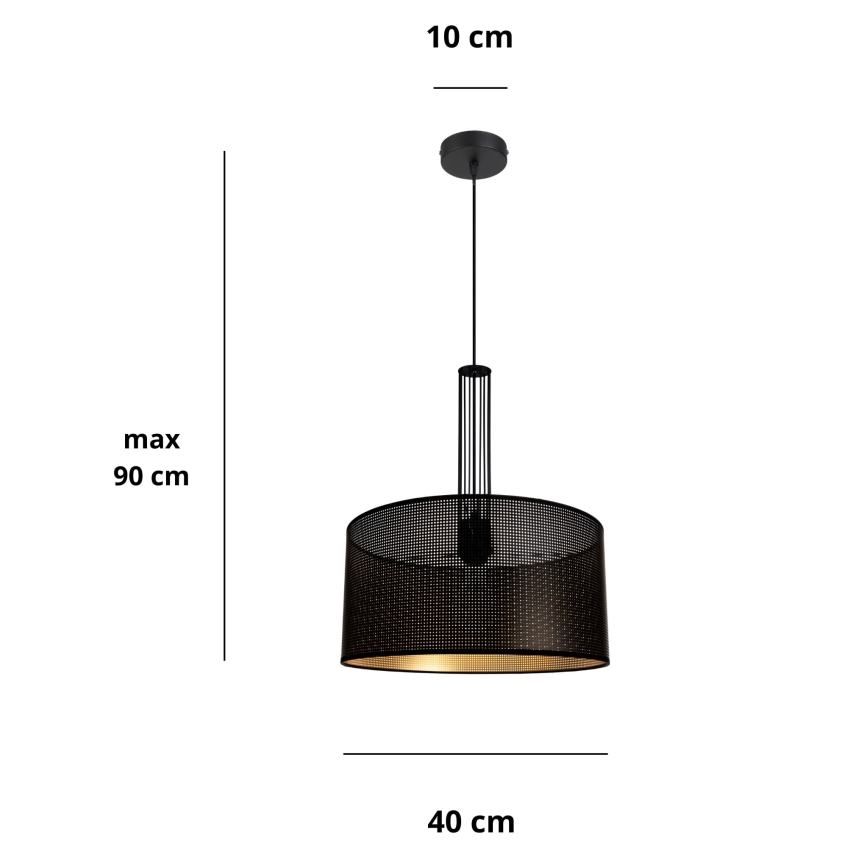 Hängeleuchte an Schnur ELIS 1xE27/60W/230V d 40 cm