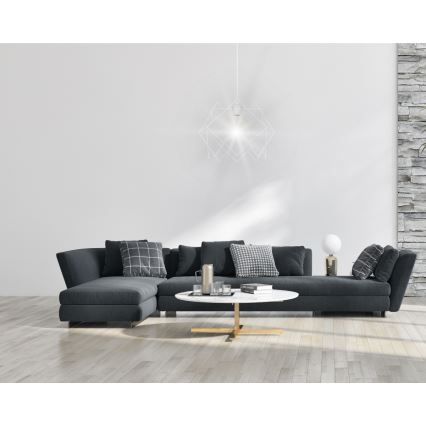 Hängeleuchte an Schnur GALL 1xE27/60W/230V weiß