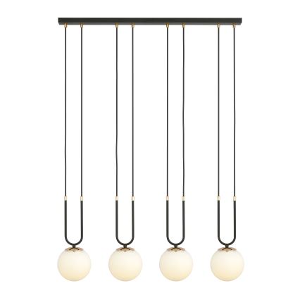 Hängeleuchte an Schnur GLAM 4xE14/10W/230V schwarz