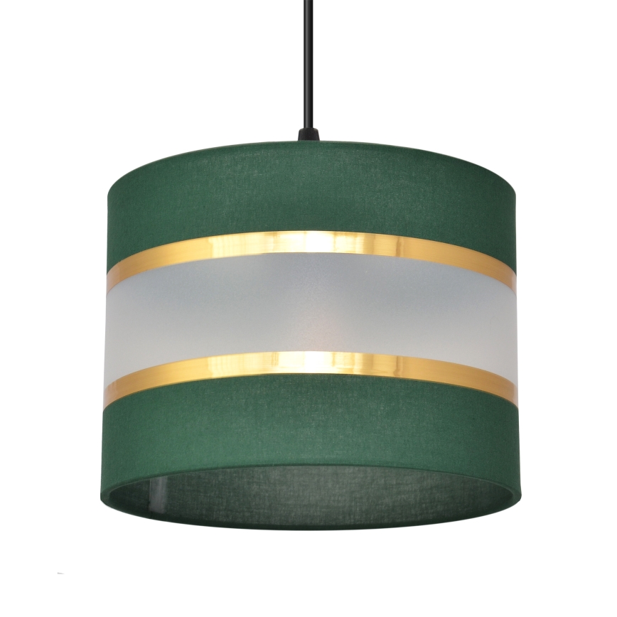 Hängeleuchte an Schnur HELEN 1xE27/15W/230V d 20 cm grün/golden