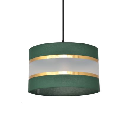 Hängeleuchte an Schnur HELEN 1xE27/15W/230V d 25 cm grün/golden