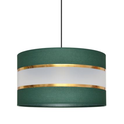 Hängeleuchte an Schnur HELEN 1xE27/15W/230V d 35 cm grün/golden