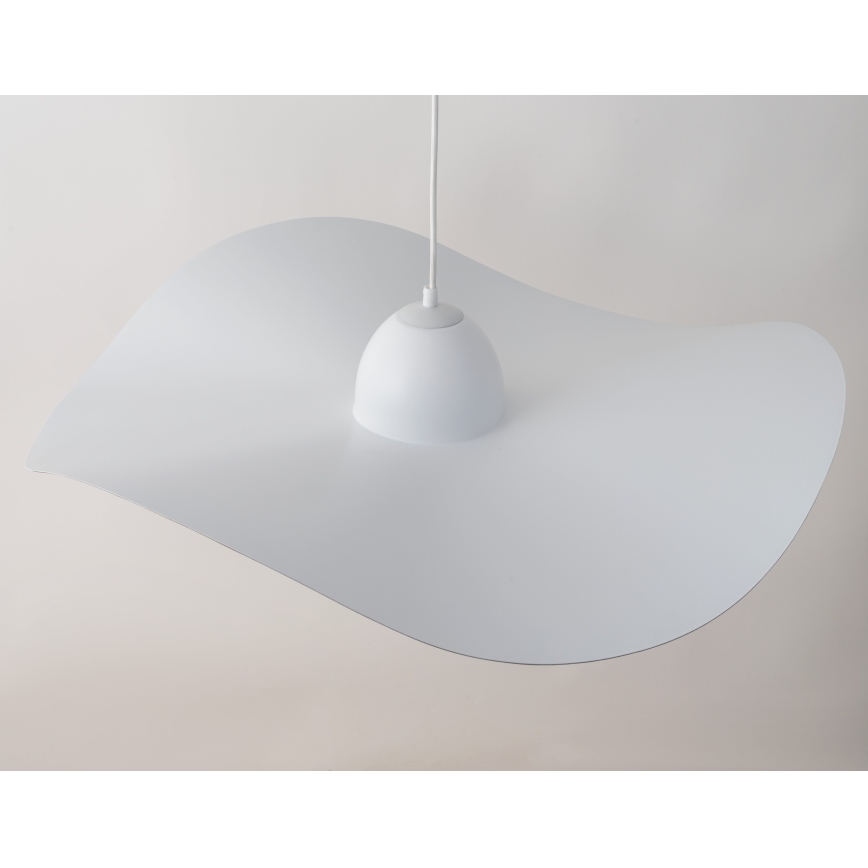 Hängeleuchte an Schnur KAPELLO 1xE27/60W/230V Durchmesser 76 cm weiß/golden