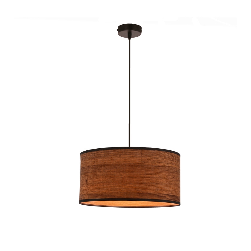 Hängeleuchte an Schnur LEGNO 1xE27/40W/230V d 30 cm braun