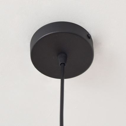 Hängeleuchte an Schnur LILI 1xE27/15W/230V schwarz/grau