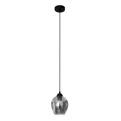 Hängeleuchte an Schnur LILI 1xE27/15W/230V schwarz/grau