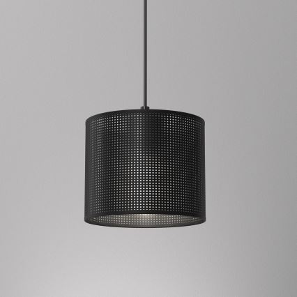 Hängeleuchte an Schnur LOFT SHADE 1xE27/60W/230V Durchmesser 18 cm schwarz