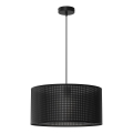 Hängeleuchte an Schnur LOFT SHADE 1xE27/60W/230V Durchmesser 40 cm schwarz