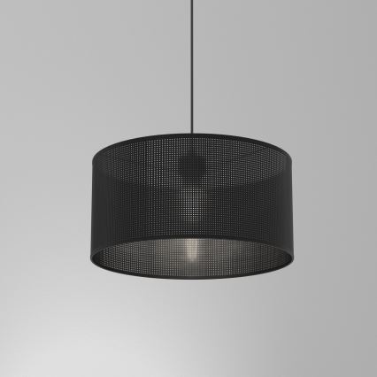 Hängeleuchte an Schnur LOFT SHADE 1xE27/60W/230V Durchmesser 40 cm schwarz