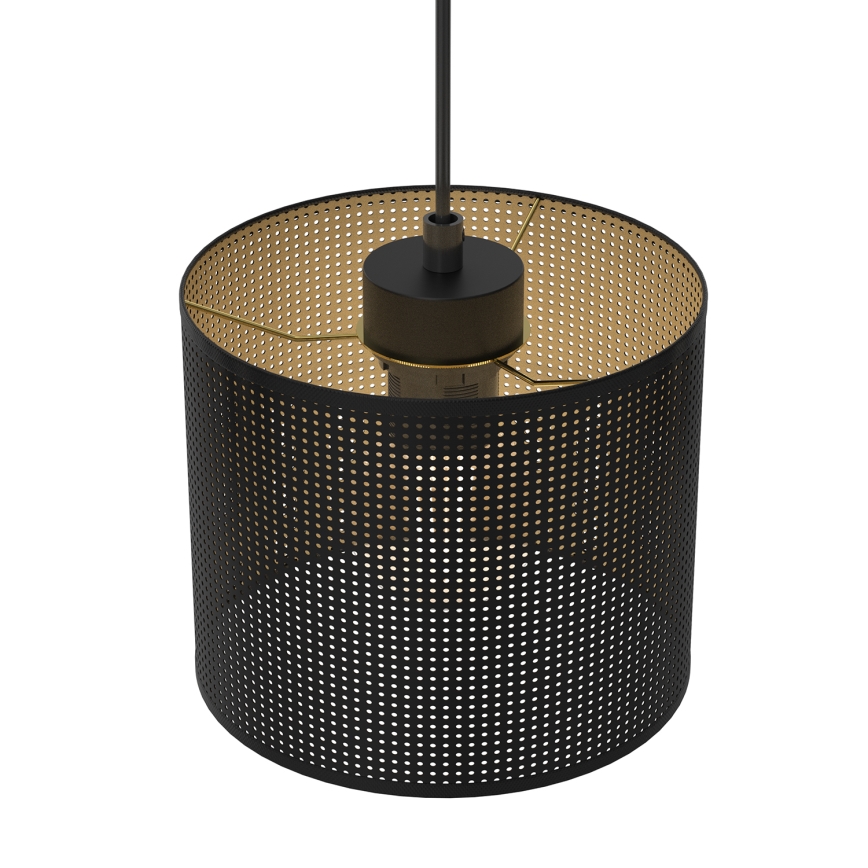 Hängeleuchte an Schnur LOFT SHADE 5xE27/60W/230V schwarz/golden