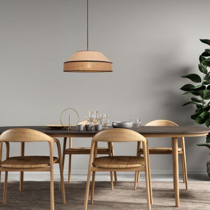 Hängeleuchte an Schnur MANISO 1xE27/60W/230V d 45 cm beige