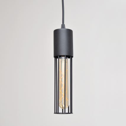 Hängeleuchte an Schnur MELODY 1xE27/15W/230V schwarz