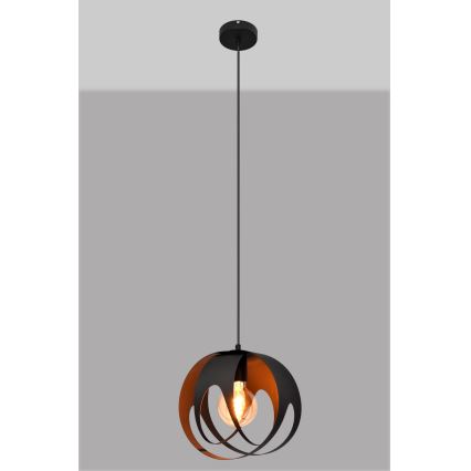 Hängeleuchte an Schnur MOONLIGHT 1xE27/15W/230V schwarz