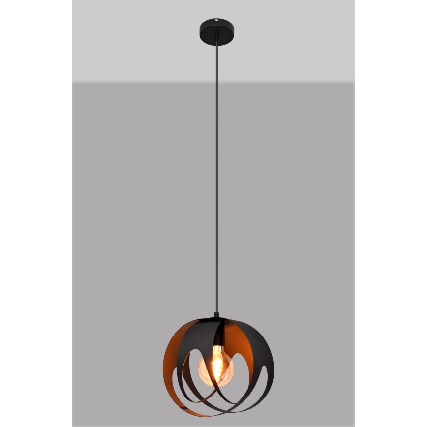 Hängeleuchte an Schnur MOONLIGHT 1xE27/15W/230V schwarz
