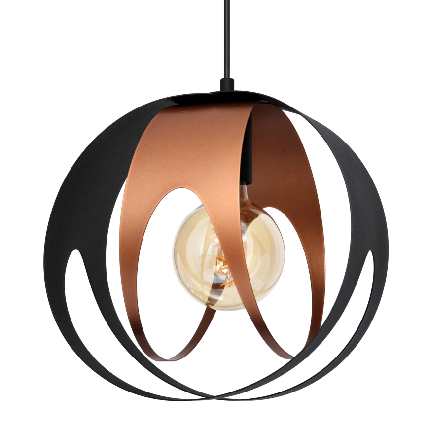 Hängeleuchte an Schnur MOONLIGHT 1xE27/15W/230V schwarz/Kupfer