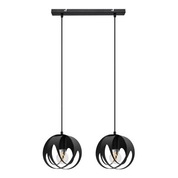 Hängeleuchte an Schnur MOONLIGHT 2xE27/15W/230V schwarz