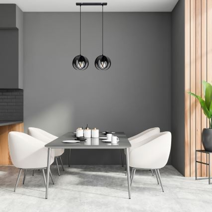 Hängeleuchte an Schnur MOONLIGHT 2xE27/15W/230V schwarz