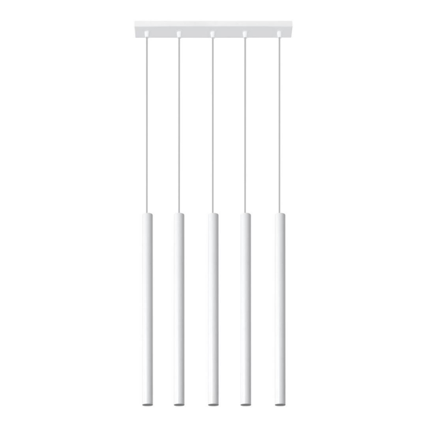 Hängeleuchte an Schnur PASTELO 5xG9/8W/230V weiß